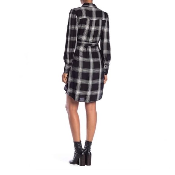 đ
șnwt Max Studio plaidâbutton shirt dress sz medium - Picture 2 of 7